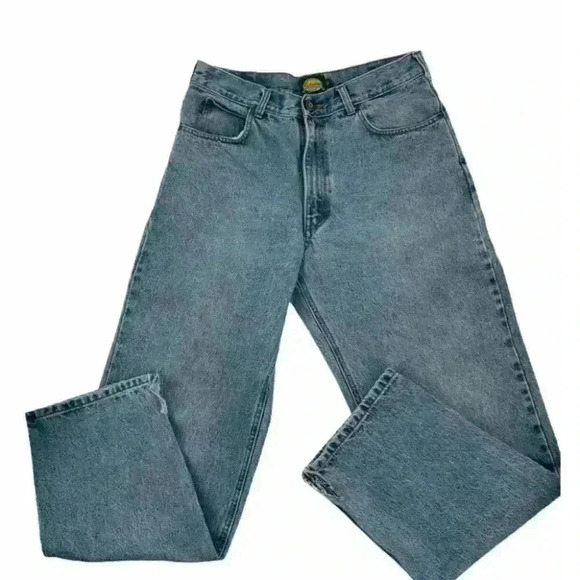 Cabela's Mens Outdoors Rugged Blue Denim Jeans Size 34X32 - Picture 2 of 6